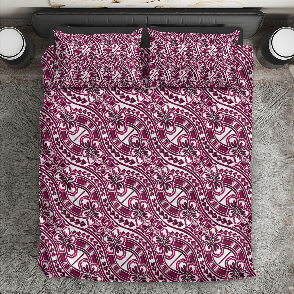 Hibiscus Bloom Island Tribal Waves Bedding Set Pink Polynesian Pattern LT01 Pink - Polynesian Pride