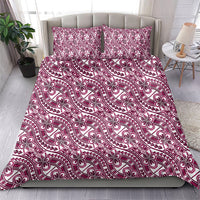 Hibiscus Bloom Island Tribal Waves Bedding Set Pink Polynesian Pattern LT01 - Polynesian Pride