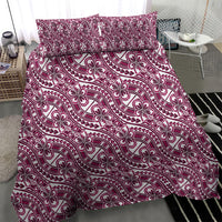 Hibiscus Bloom Island Tribal Waves Bedding Set Pink Polynesian Pattern LT01 - Polynesian Pride