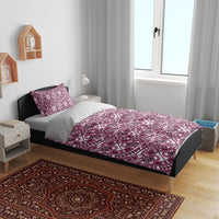Hibiscus Bloom Island Tribal Waves Bedding Set Pink Polynesian Pattern LT01 - Polynesian Pride
