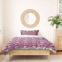 Hibiscus Bloom Island Tribal Waves Bedding Set Pink Polynesian Pattern LT01 - Polynesian Pride
