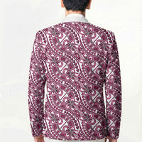 Hibiscus Bloom Island Tribal Waves Blazer Pink Polynesian Pattern LT01 - Polynesian Pride