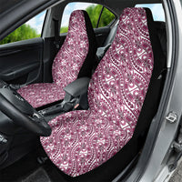 Hibiscus Bloom Island Tribal Waves Car Seat Cover Pink Polynesian Pattern LT01 - Polynesian Pride