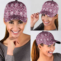Hibiscus Bloom Island Tribal Waves Classic Cap Pink Polynesian Pattern LT01 - Polynesian Pride