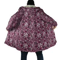 Hibiscus Bloom Island Tribal Waves Cloak Pink Polynesian Pattern LT01 - Polynesian Pride