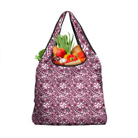 Hibiscus Bloom Island Tribal Waves Grocery Bag Pink Polynesian Pattern LT01 1-pack One Size Pink - Polynesian Pride