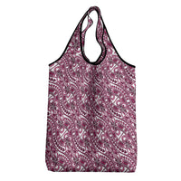 Hibiscus Bloom Island Tribal Waves Grocery Bag Pink Polynesian Pattern LT01 - Polynesian Pride
