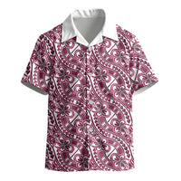 Hibiscus Bloom Island Tribal Waves Kid Hawaiian Shirt Pink Polynesian Pattern LT01 - Polynesian Pride