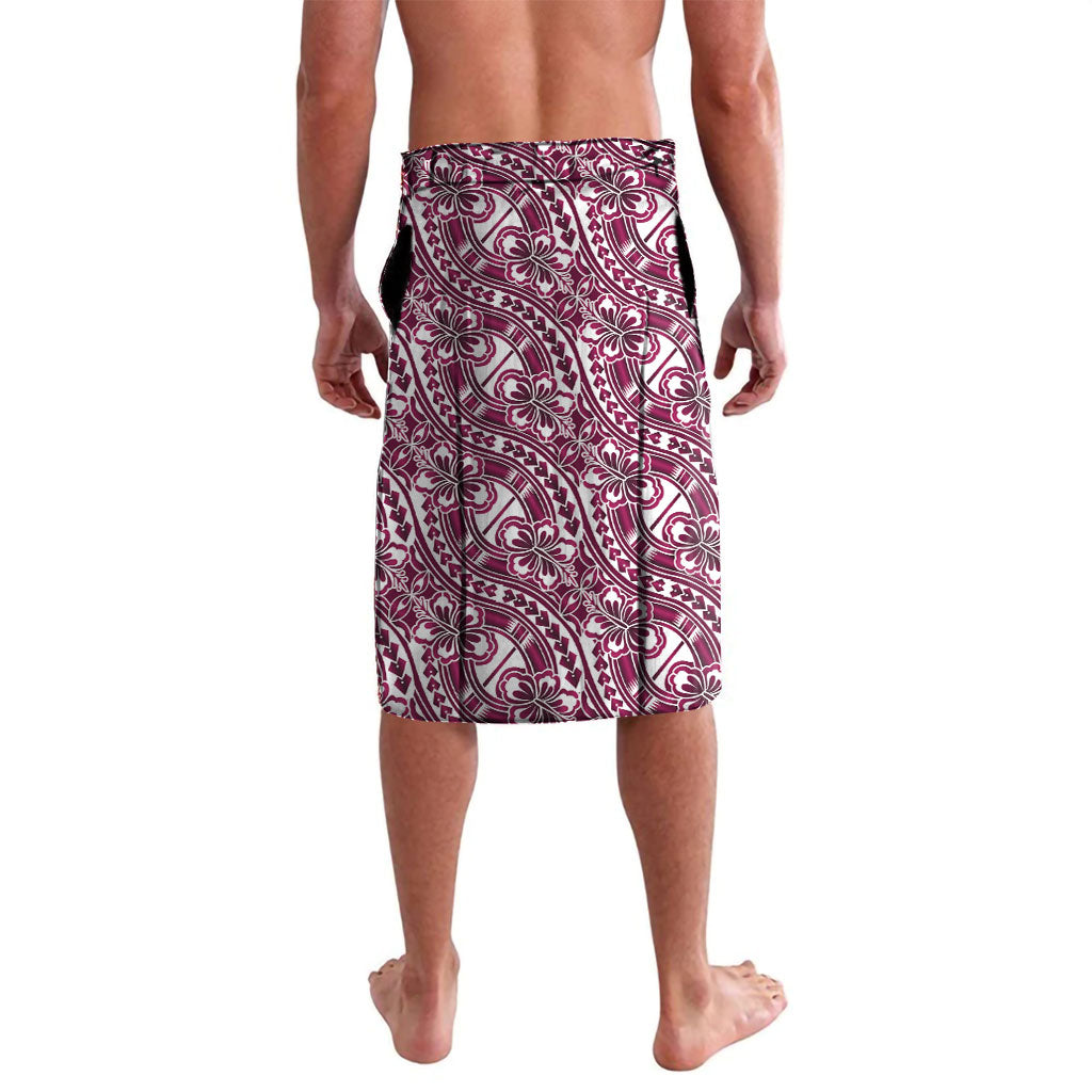 Hibiscus Bloom Island Tribal Waves Lavalava Pink Polynesian Pattern LT01 - Polynesian Pride
