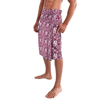 Hibiscus Bloom Island Tribal Waves Lavalava Pink Polynesian Pattern LT01 - Polynesian Pride