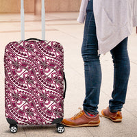 Hibiscus Bloom Island Tribal Waves Luggage Cover Pink Polynesian Pattern LT01 Pink - Polynesian Pride