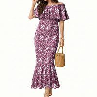Hibiscus Bloom Island Tribal Waves Mermaid Dress Pink Polynesian Pattern LT01 Women Pink - Polynesian Pride