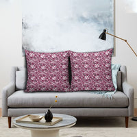 Hibiscus Bloom Island Tribal Waves Pillow Cover Pink Polynesian Pattern LT01 - Polynesian Pride