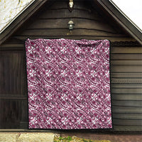 Hibiscus Bloom Island Tribal Waves Quilt Pink Polynesian Pattern LT01 - Polynesian Pride