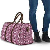 Hibiscus Bloom Island Tribal Waves Travel Bag Pink Polynesian Pattern LT01 - Polynesian Pride