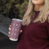 Hibiscus Bloom Island Tribal Waves Tumbler Cup Pink Polynesian Pattern LT01 - Polynesian Pride