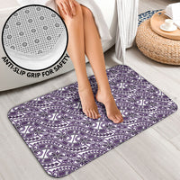 Hibiscus Bloom Island Tribal Waves Bathroom Set Purple Polynesian Pattern LT01 - Polynesian Pride