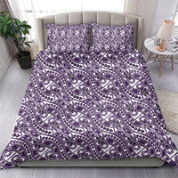 Hibiscus Bloom Island Tribal Waves Bedding Set Purple Polynesian Pattern LT01 - Polynesian Pride