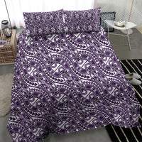 Hibiscus Bloom Island Tribal Waves Bedding Set Purple Polynesian Pattern LT01 - Polynesian Pride