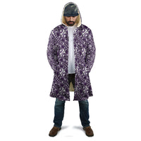 Hibiscus Bloom Island Tribal Waves Cloak Purple Polynesian Pattern LT01 - Polynesian Pride