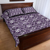 Hibiscus Bloom Island Tribal Waves Quilt Bed Set Purple Polynesian Pattern LT01 - Polynesian Pride