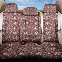 Hibiscus Bloom Island Tribal Waves Back Car Seat Cover Red Polynesian Pattern LT01 One Size Red - Polynesian Pride