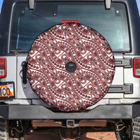 Hibiscus Bloom Island Tribal Waves Spare Tire Cover Red Polynesian Pattern LT01 Red - Polynesian Pride