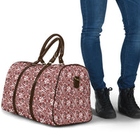 Hibiscus Bloom Island Tribal Waves Travel Bag Red Polynesian Pattern LT01 - Polynesian Pride