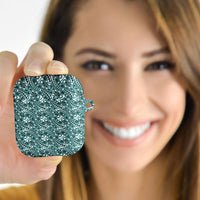 Hibiscus Bloom Island Tribal Waves AirPods Case Teal Polynesian Pattern LT01 - Polynesian Pride