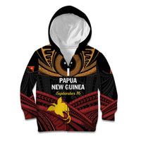 Papua New Guinea Bird of Paradise Kid Hoodie 16 September 1975 Independence Day Anniversary