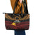 Papua New Guinea Bird of Paradise Leather Tote Bag 16 September 1975 Independence Day Anniversary