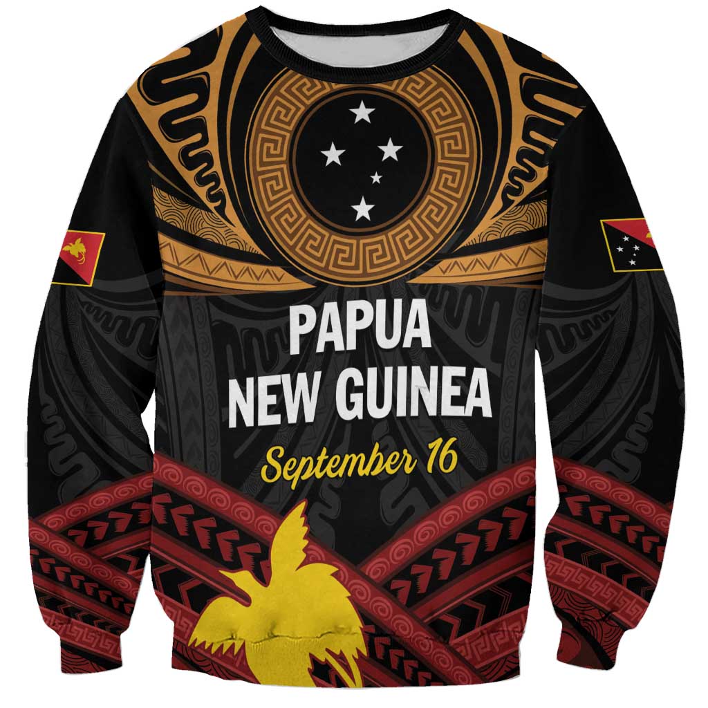 Papua New Guinea Bird of Paradise Sweatshirt 16 September 1975 Independence Day Anniversary