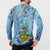 Tuvalu mo te Atua Button Sweatshirt Tuvalu Dolphin Polynesian Pattern