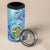 Tuvalu mo te Atua 4 in 1 Can Cooler Tumbler Tuuvalu Dolphin Polynesian Pattern