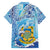 Tuvalu mo te Atua Family Matching Tank Maxi Dress and Hawaiian Shirt Tuvalu Dolphin Polynesian Pattern