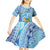 Tuvalu mo te Atua Kid Short Sleeve Dress Tuvalu Dolphin Polynesian Pattern