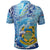 Tuvalu mo te Atua Polo Shirt Tuvalu Dolphin Polynesian Pattern