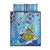 Tuvalu mo te Atua Quilt Bed Set Tuvalu Dolphin Polynesian Pattern