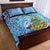 Tuvalu mo te Atua Quilt Bed Set Tuvalu Dolphin Polynesian Pattern