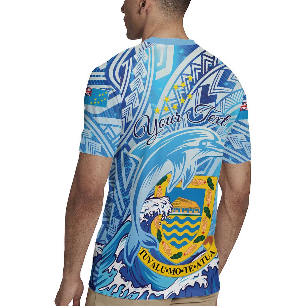 Tuvalu mo te Atua Rugby Jersey Tuvalu Dolphin Polynesian Pattern