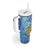 Tuvalu mo te Atua Tumbler With Handle Tuuvalu Dolphin Polynesian Pattern