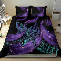 In September We Wear Teal And Purple Bedding Set Magic Ribbon Semicolon LT01 - Polynesian Pride