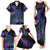 In September We Wear Teal And Purple Family Matching Tank Maxi Dress and Hawaiian Shirt Magic Ribbon Semicolon