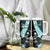 Chuuk Constitution Day Tumbler With Handle Hibiscus Turquoise Pattern