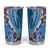 Fiji Tagimaucia Floral Tumbler Cup Tapa Pattern