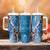 Fiji Tagimaucia Floral Tumbler With Handle Tapa Pattern