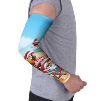 Personalized Hawaii Santa Parrot Christmas Arm Sleeves Summer Vibe - Polynesian Pride