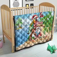 Hawaii Santa Parrot Christmas Quilt Summer Vibe - Polynesian Pride