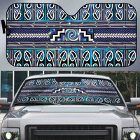 Maori Matariki Auto Sun Shade Blue Galaxy Aesthetic Koru Art