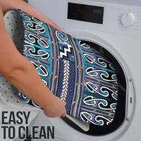 Maori Matariki Bathroom Set Blue Galaxy Aesthetic Koru Art